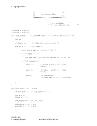 C language tutorial | PDF