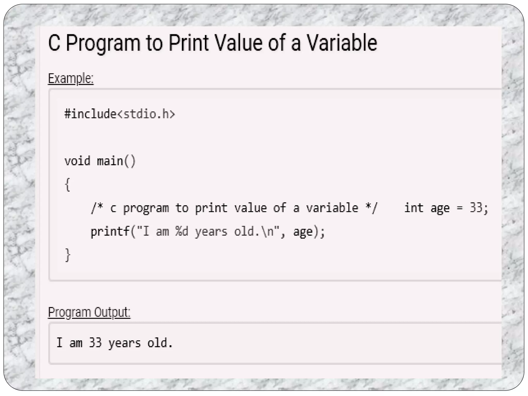 C language variables | PPT