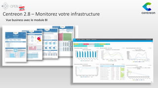 Centreon 2.8 – Monitorez votre infrastructure
Vue business avec le module BI
 