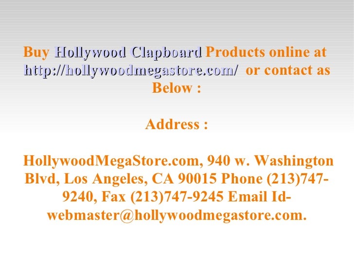 Clapper board and different types of things regarding it