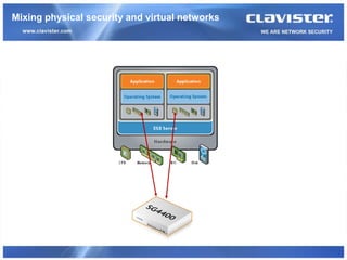 Mixing physical security and virtual networks
 