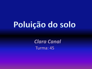 Clara Canal
Turma: 45
 