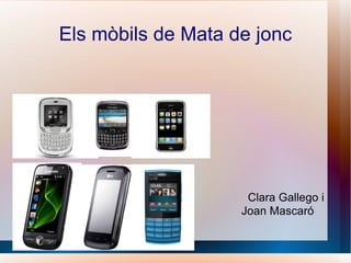 Els mòbils de Mata de jonc




                     Clara Gallego i
                    Joan Mascaró
 