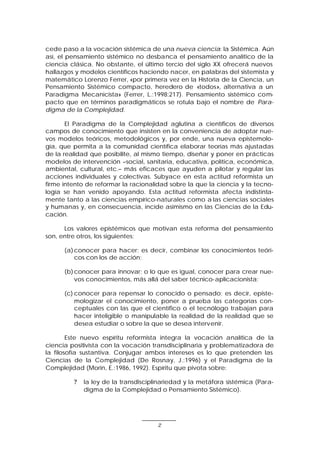 Clara romero pérez paradigma de la complejidad & modelos científicos | PDF