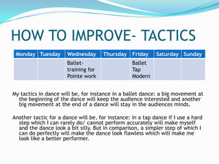 Tap Example Example Tap Dance Controlled Assessment | PPTX