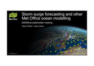 Marine data and observations for storm surge forecasting and other Met ...