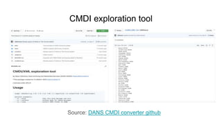 CMDI properties frequency
Source: VLO top profiles
 