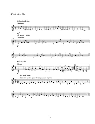 Clarinete   método - bandfolio - básico