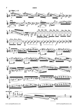 3                                                                          Clarinetics

             G A Tempo q = 81
                     
                                                        
                                                                                                            
  47
                                                                                                                 e=e

     
                                                
                                                                              
                                                                                                     
                                                                                                                                        
                                                                                                                                          
                    f
                                                                                                                                                 
                                                                                                                                          mf

                                    
                                                                                                                            
                                                                                                            
                 wildly!                                           sim. 6
                                                                                                                       
  50

                                                                                                 
                      6
                                           
                                                                                
                                                  
                                                                         
               
                        
                                        mf                                                
     ff                                                     ff
                                                                 
                                                                
                                                                                              
                                                                                                                
                                                                                                              
                                                                  
  54


                                            
                                                                                                                     
                                                      
                                                 
                                                                          
                                              mf
               
            
                                                          Lots down the bottom, less up top!

                          
  59


     
                                                                                           
                                                               
                                                                                                                          
                                                                                                                                
                                           
                                                                                                              
                                                                                                               
                          
                                                                                                
                                                                                                          
                                                         mp                                    mp       f


                                                                    
                                                                                         
                                                                                             
             H
                                                         
                                                                                    
  63


                                              
                           
                             
                                    
                                                                                              
                                                                                                                                 
                                                                                                                                  
                                                                                          ff


                                                       
  65
                                                   
                                              
                                                                                                             
                                                                                  
                                                                                                 
                                                                                                         
                                                                                                         

                                                             
         I                                                          
                                                                                                                
  67


                                                                                          
                                                                             
       
                                
                                                  
                                                                                                            
                                                f
                                                                                                               
             mf

                                                                                    
  69


                                             
               
                                          
     
                                                                                     
     mf

                                         
                                                
  70


       
             f

            
Long Loud Pause!                 hold back
             
                      
                                                                                                                                            
  71


   
                                                                                                                                                    
                                                                                                                                                           
                                                                                    
                                                                                      
                                                                                        
     ff
                              accell...................................
                              accell                                                           

www.saxtetpublications.com                                                                                                        info@saxtetpublications.com
 