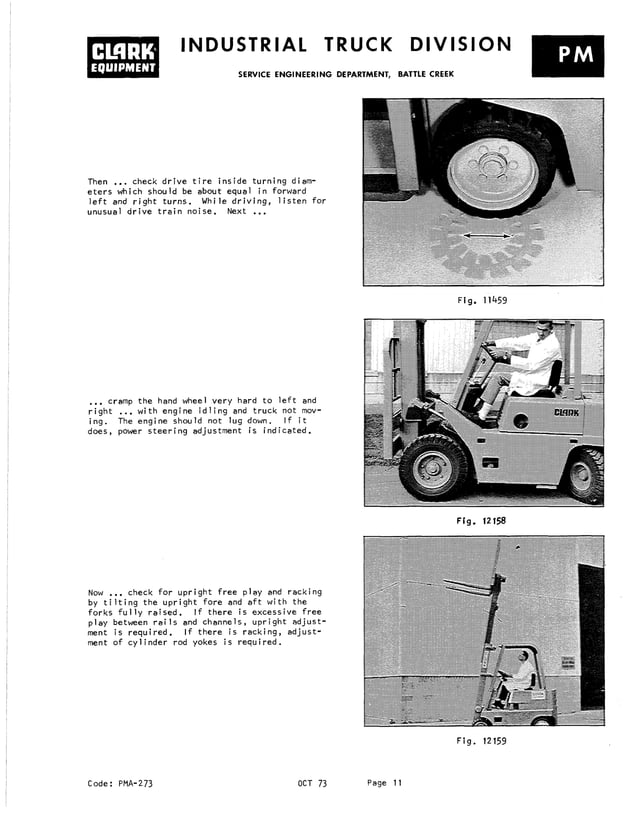Clark c500 30 55 forklift service repair manual