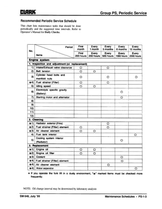 Clark cmp 45 forklift service repair manual PDF