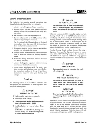 Clark ecg20 30 x forklift service repair manual PDF