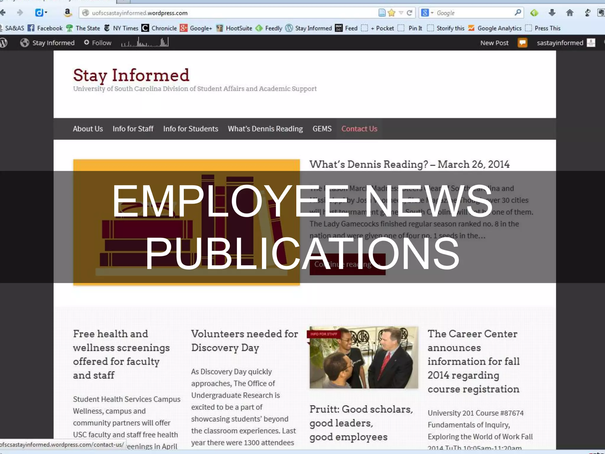 Pic of Stay Informed blog
EMPLOYEE NEWS
PUBLICATIONS
 