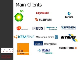 Main Clients CEA Presentation  Version: 2010 