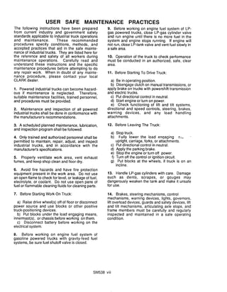 Clark ns246 forklift service repair manual | PDF