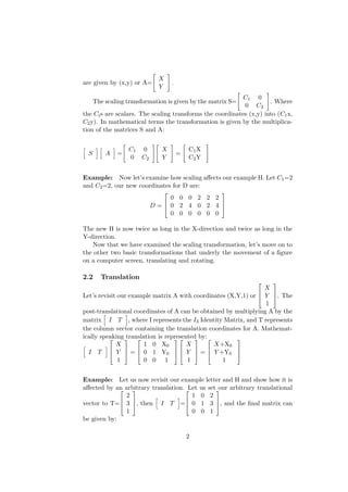 Computer Graphics & linear Algebra | PDF