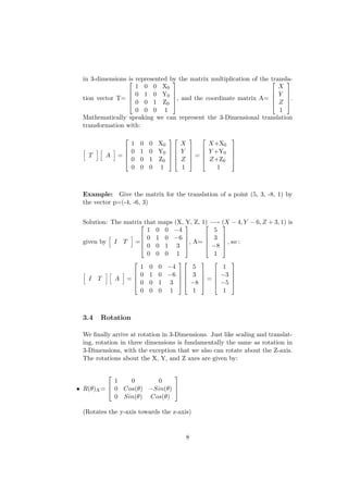 Computer Graphics & linear Algebra | PDF image.