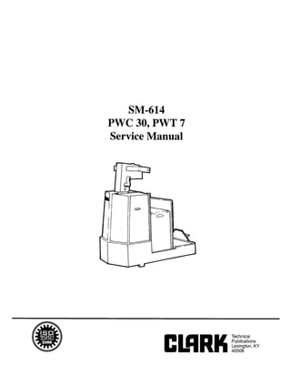 SM-614
PWC 30, PWT 7
Service Manual
 