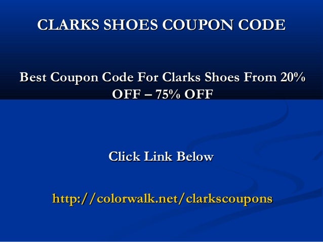 clarks coupon code 