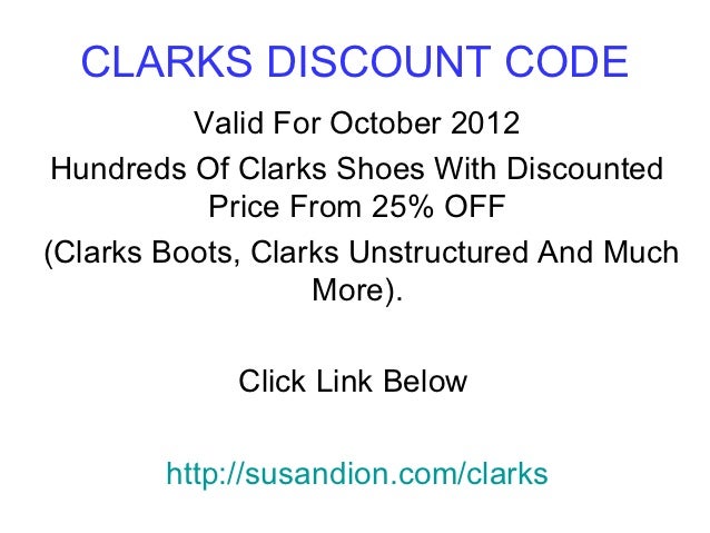 clarks discount
