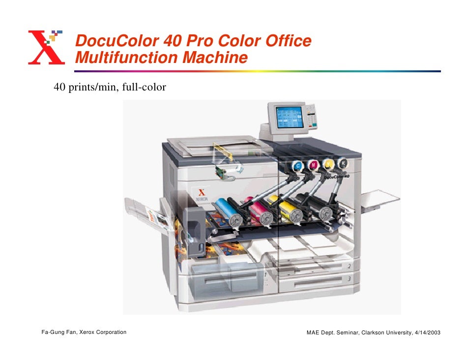 Xerography/Electrophotography The Technology of Photocopiers and Las…
