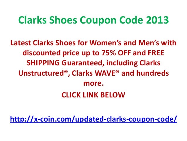 clarks coupon code april 2018