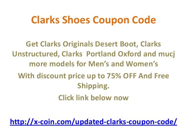 clarks shoes voucher code