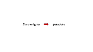 Claro enigma paradoxo
 