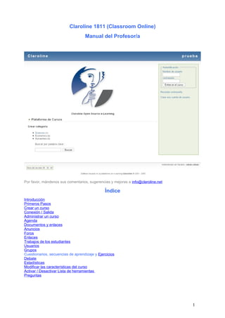 Claroline Manual Del Profesor