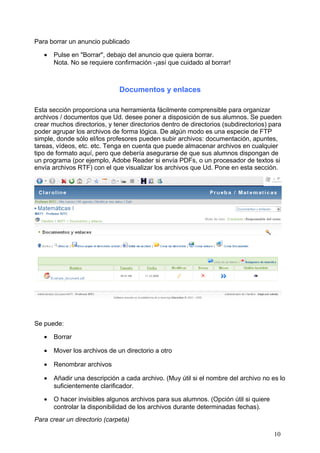 Claroline Manual Del Profesor