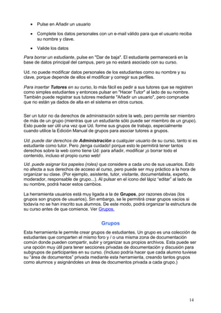 Claroline Manual Del Profesor