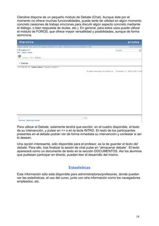 Claroline Manual Del Profesor