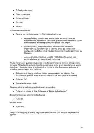 Claroline Manual Del Profesor