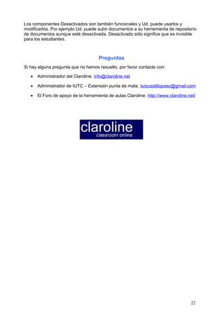 Claroline Manual Del Profesor