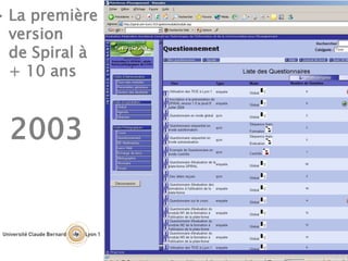 • La première
version
de Spiral à
+ 10 ans
2003
 