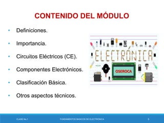 ELECTROTECNIA - Componentes electrónicos básicos