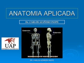 ANATOMIA APLICADA
    Dr. CARLOS AZAÑERO INOPE




       DR. CARLOS AZAÑERO INOPE
 