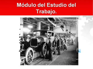 Taller de Redacción
Desarrollo organizacional.
Termodinámica. Administración de Personal
Ingeniería de Métodos. Legislación del trabajo.
Diseño de Sistemas de Producción.
1
2
3
4
 