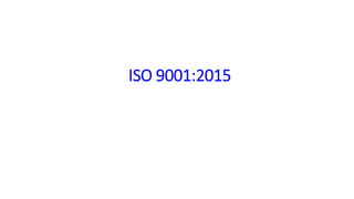 ISO 9001:2015
 