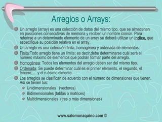 Clase 10 Estructuras De Datos Y Arreglos | PPT