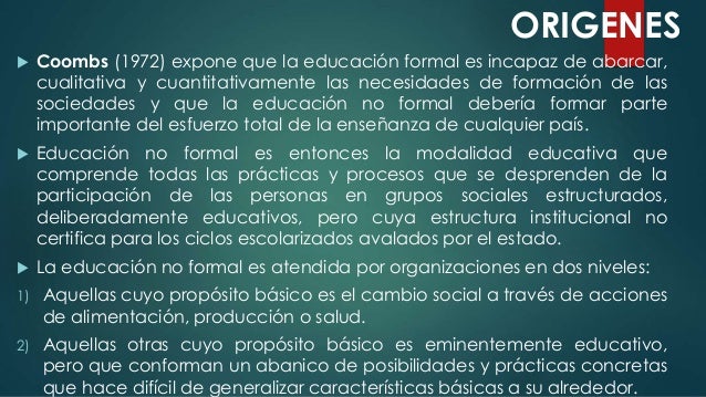 educacion no formal