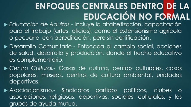educacion no formal