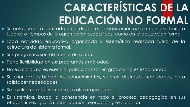 educacion no formal