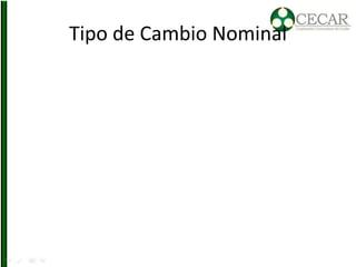 Tipo de Cambio Nominal
 