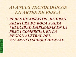 AVANCES TECNOLOGICOS EN ARTES DE PESCA   ,[object Object]
