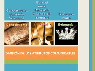 DIVISIÓN DE LOS ATRIBUTOS COMUNICABLES 