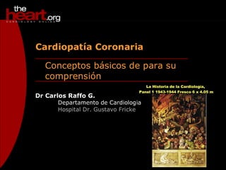 La Historia de la Cardiología,  Panel 1 1943-1944 Fresco 6 x 4.05 m 