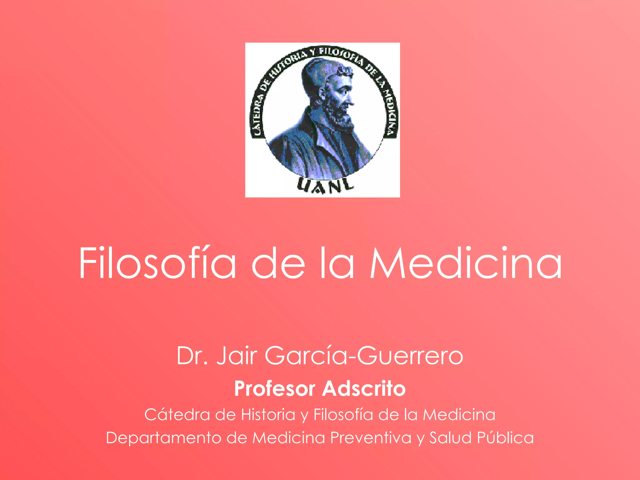 Clase Filosofia De La Medicina PPT