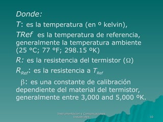 Tref Material Sensores de Temperatura aplicados a la industria | PPT