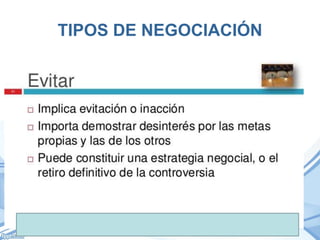 TIPOS DE NEGOCIACIÓN
 